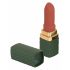 Emerald Love - oplaadbare, waterdichte lipstick vibrator (groen-bordeaux)