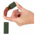 Emerald Love - oplaadbare, waterdichte lipstick vibrator (groen-bordeaux)