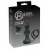 Rebel 2in1 - draadloze anale vibrator met penisring (zwart)