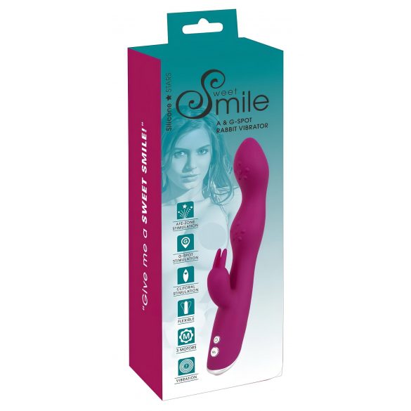 SMILE - flexibele A- en G-spot vibrator (paars)