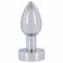 ANOS Heavy Metal - metalen anale vibrator (zilver)