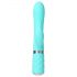 Pillow Talk Lively - oplaadbare, turquoise vibrator met clitorisstimulator