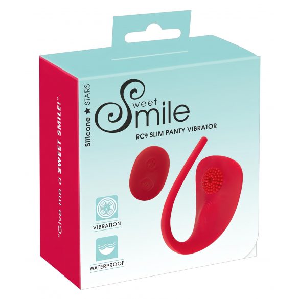 SMILE Slim Panty - oplaadbare, draadloze clitorisstimulator (rood)