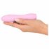 Cuties Mini 3 - Oplaadbaar, waterdicht, geribbeld vibrator (roze)