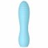 Cuties Mini 3 - oplaadbare, waterdichte geribbelde vibrator (turkoois)