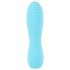 Cuties Mini 3 - oplaadbare, waterdichte geribbelde vibrator (turkoois)