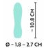 Cuties Mini 3 - oplaadbare, waterdichte, geometrische vibrator (groen)