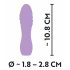 Cuties Mini 3 - oplaadbaar, waterdicht, spiraal vibrator (paars)