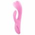 SMILE Nodding - oplaadbare, knikkende vibrator met clitorisstimulator (roze)