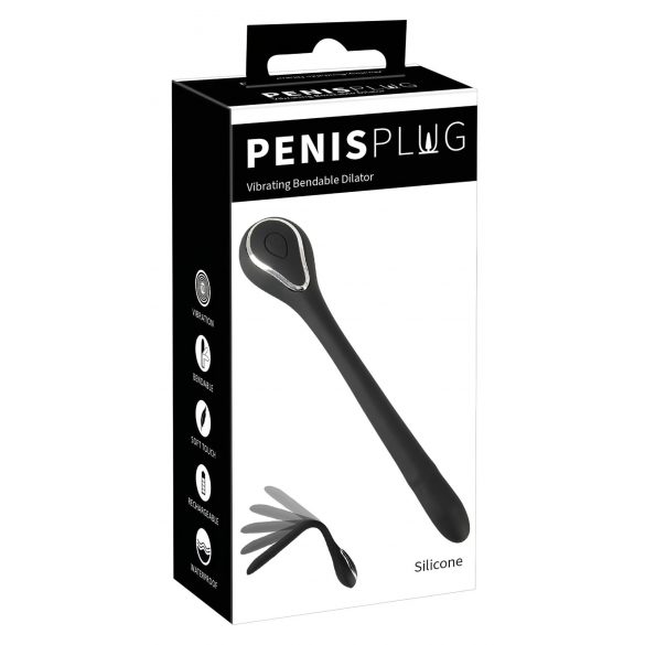 Penis Plug Dilator - Oplaadbare Urethra Vibrator (0,6-1,1cm) - Zwart