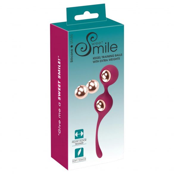 SMILE - Adjustable Kegel Ball Set (Red) 