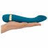 Hot 'n Cold - oplaadbare, verwarmende en koelende G-spot vibrator (turquoise)