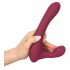 Javida - Roterende clitoris vibrator met afstandsbediening (rood)