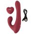 Javida - Roterende clitoris vibrator met afstandsbediening (rood)