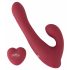 Javida - Roterende clitoris vibrator met afstandsbediening (rood)