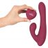 Javida - Roterende clitoris vibrator met afstandsbediening (rood)