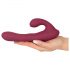 Javida - Roterende clitoris vibrator met afstandsbediening (rood)