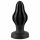 ANOS - superzachte, geribbelde anale dildo - 5 cm (zwart)