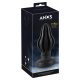 ANOS - superzacht geribbelde anale dildo - 7cm (zwart)