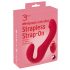 You2Toys Strapless - oplaadbare, draadloze strap-on vibrator (rood)