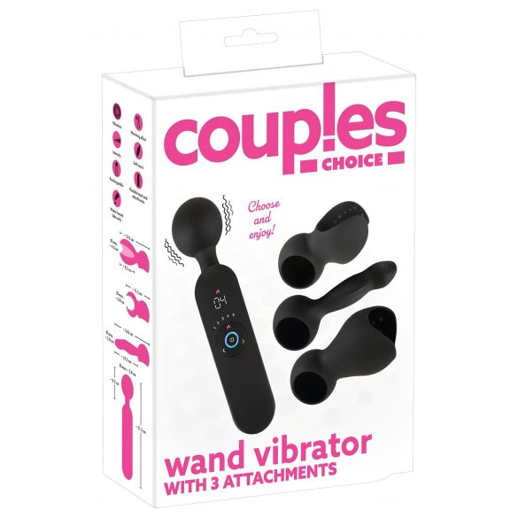 Stellen Keuze Oplaadbare Verwarmde Massager Vibrator (zwart)