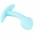 Cuties Mini Anaal Plug - siliconen - blauw (2,6 cm)