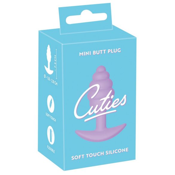 Cuties Mini Butt Plug Silicone Paars (2,8cm)