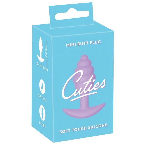 Cuties Mini Butt Plug Silicone Paars (2,8cm)