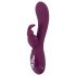 SMILE - oplaadbare vibrator met 3 motoren en clitorisstimulator (paars)