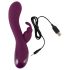 SMILE - oplaadbare vibrator met 3 motoren en clitorisstimulator (paars)