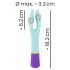 You2Toys bunt. - oplaadbare, waterdichte dual-motor vibrator (kleurig)