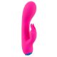 You2Toys bunt. - oplaadbare, waterdichte vibrator met clitorisstimulator (roze)