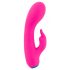 You2Toys bunt. - oplaadbare, waterdichte vibrator met clitorisstimulator (roze)