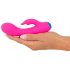 You2Toys bunt. - oplaadbare, waterdichte vibrator met clitorisstimulator (roze)