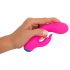 You2Toys bunt. - oplaadbare, waterdichte vibrator met clitorisstimulator (roze)