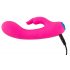 You2Toys bunt. - oplaadbare, waterdichte vibrator met clitorisstimulator (roze)