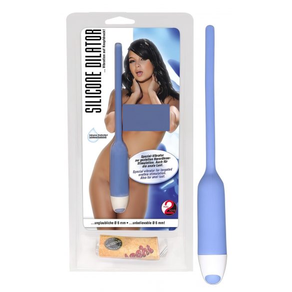 You2Toys - Kleine, siliconen plasbuisvibrator - blauw