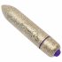 RO-80mm - kleine lippenstift vibrator (7 ritmes) - goud