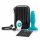 b-Vibe - roterende parels, oplaadbare anale vibrator (turquoise)