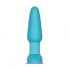 b-Vibe - roterende parels, oplaadbare anale vibrator (turquoise)