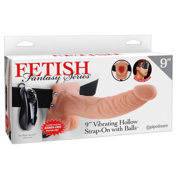 Fetish Strap-on 9 - aanhaalbare vibrator (natuurlijk)