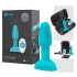 b-Vibe Rimming - roterende kralen anaal vibrator (turkoois)