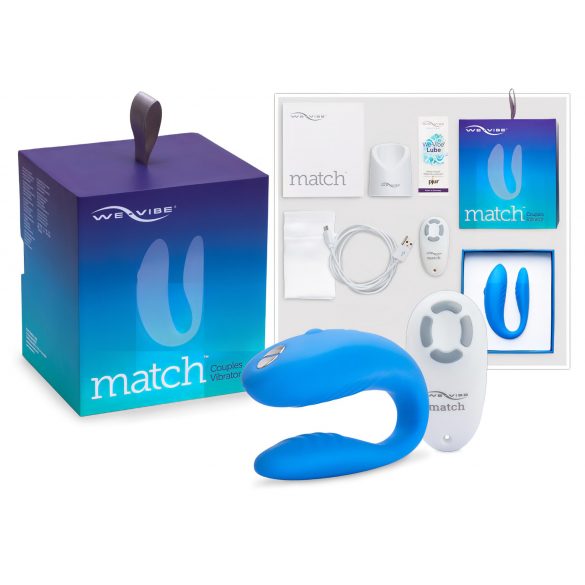 We-Vibe Match - waterdichte, oplaadbare koppelsvibrator (blauw)