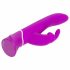 Happyrabbit Curve - waterdichte, oplaadbare vibrator met clitorisstimulator (paars)