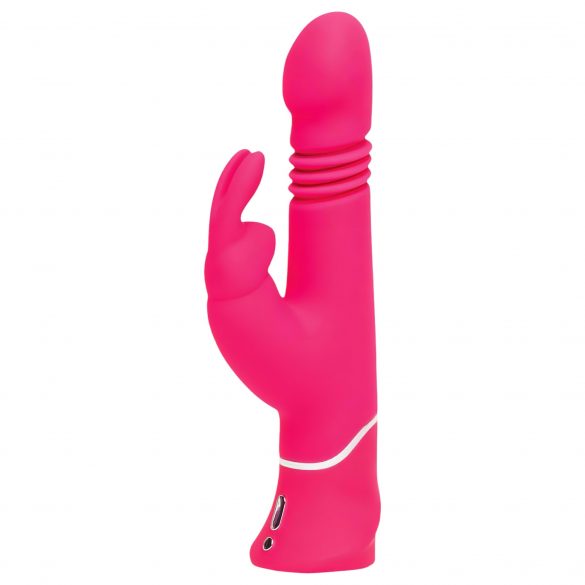 Happyrabbit Thrusting - oplaadbare, met clitorisstimulator duw vibrator (roze)