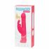 Happyrabbit Thrusting - oplaadbare, met clitorisstimulator duw vibrator (roze)