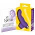 SMILE vinger - golvend siliconen vinger vibrator (paars)