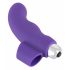 SMILE vinger - golvend siliconen vinger vibrator (paars)