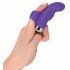 SMILE vinger - golvend siliconen vinger vibrator (paars)