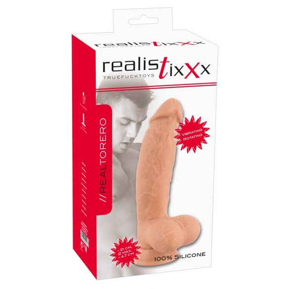 realistixxx Torero - oplaadbare draaivibrator met zuignap (22cm)